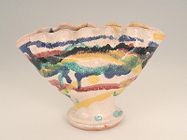 C.C. Cole Pottery, Fluted Pansy Vase, 20th C